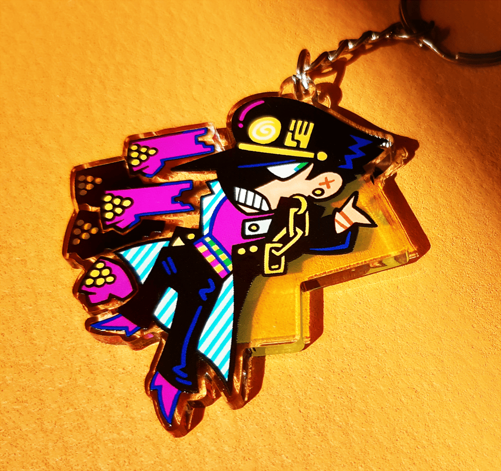 Joseph Joestar - 2'' Acrylic Keychain (double sided) | neonUFO